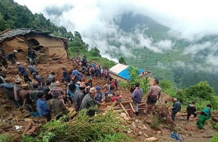 गुल्मीमा पहिरोमा परेर चार जनाको मृत्यु