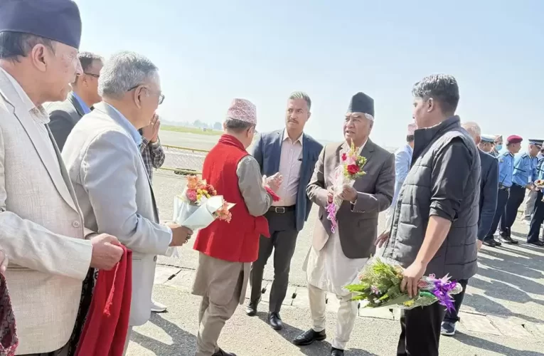 नेपाली कांग्रेसका सभापति देउवा रुपन्देहीमा