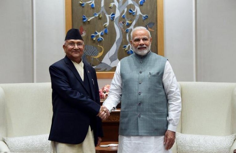 प्रधानमन्त्री ओली र भारतका प्रधानमन्त्री मोदीबिच भेटवार्ता हुने