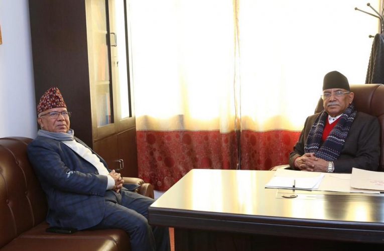 प्रचण्ड र माधव नेपालबिच भेटवार्ता
