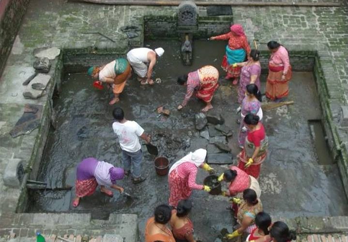 आज सिथि नखः पर्व ,नेवार समुदायले इनार, पोखरी र ढुंगेधारा सफा गरी मनाए