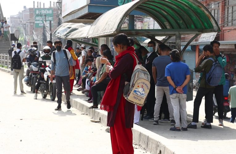 सार्वजनिक यातायात ठप्प