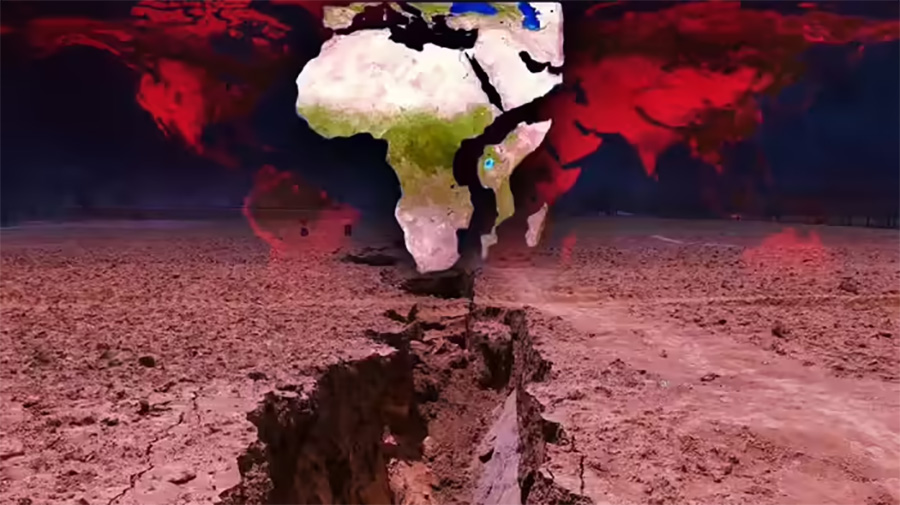 दुई टुक्रा हुँदैछ अफ्रिका, बन्दैछ नयाँ महासागर