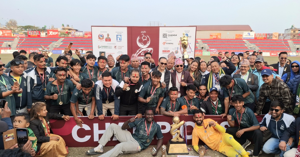 सहारालाई आहा रारा पोखरा गोल्डकपको उपाधि