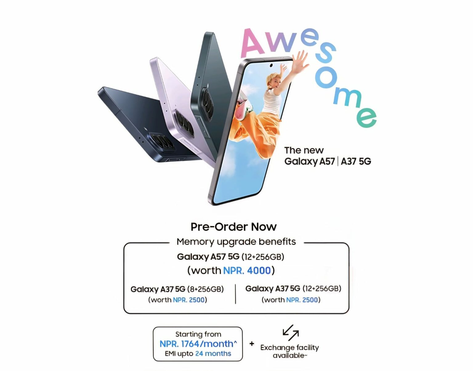 सामसुङको ए५७ र ए३७ फाइभजी सार्वजनिक गर्दै