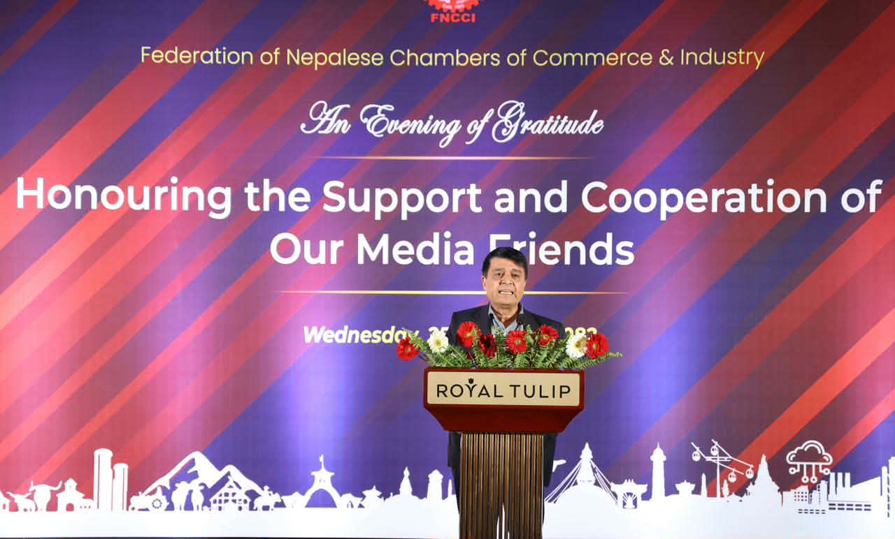 निजी क्षेत्र र सञ्चार क्षेत्रबीच सहकार्य सुदृढ गर्दै देशको आर्थिक विकासलाई गति दिनुपर्ने : अध्यक्ष ढकाल