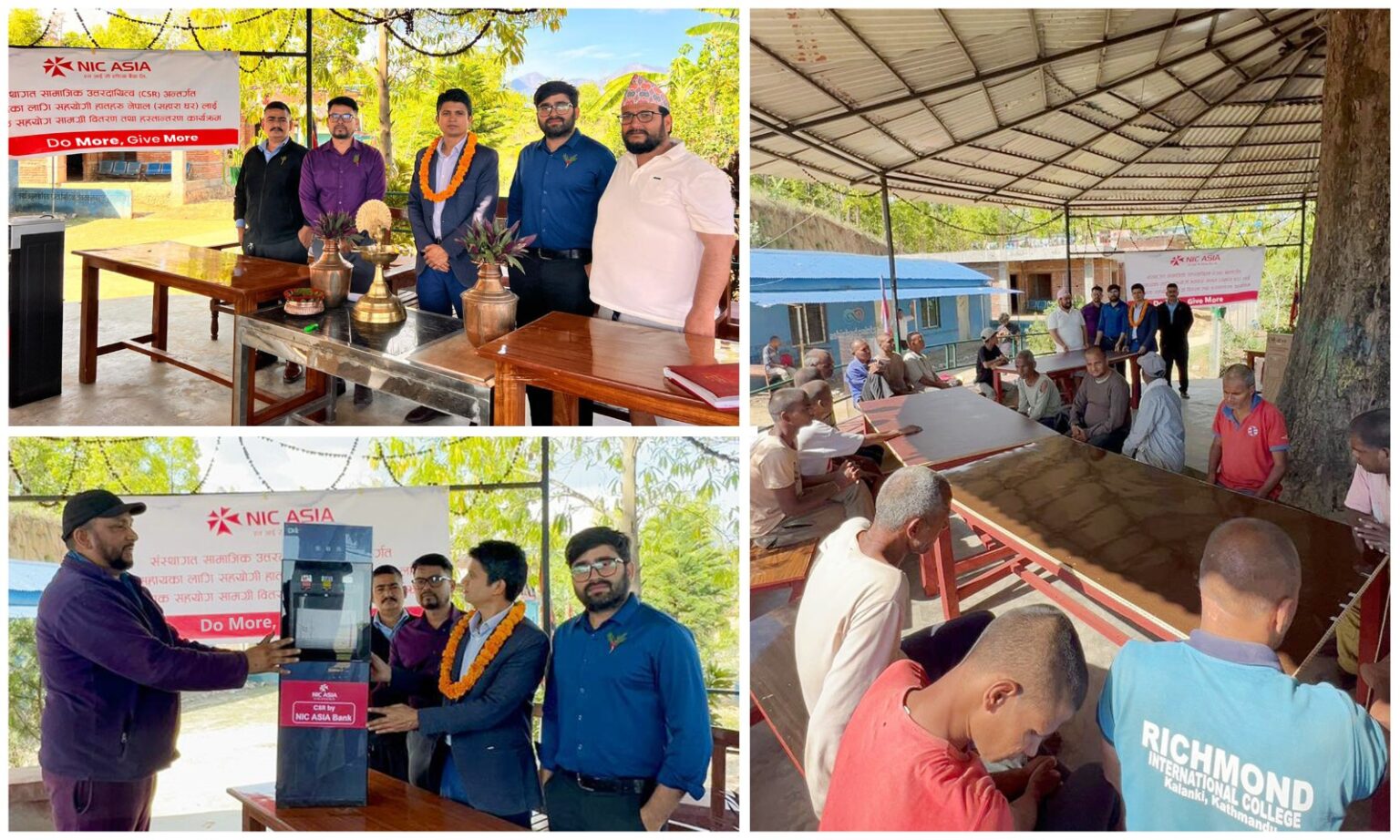 एनआईसी एशिया बैंकद्वारा बर्दगोरिया सहारा घरलाई सामग्री सहयोग